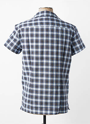 Chemise manches courtes poches bleu MBM homme