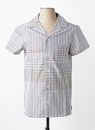 Chemise manches courtes poches gris MBM homme