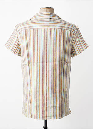 Chemise manches courtes poches beige MBM homme
