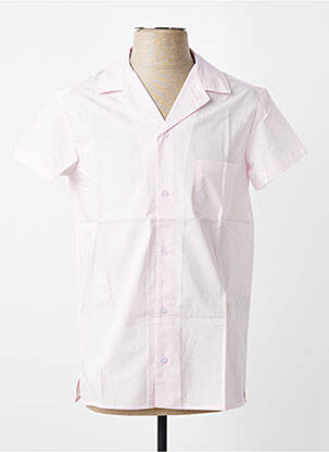 Chemise manches courtes poches rose MBM homme