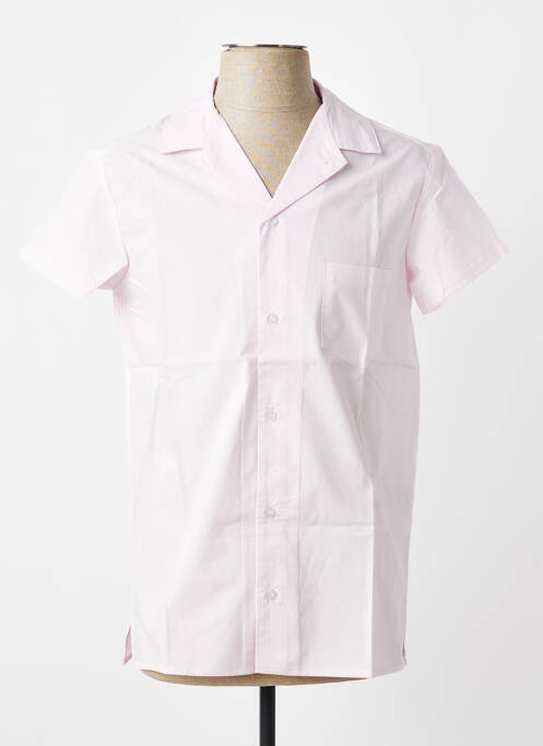 Chemise manches courtes poches rose MBM homme