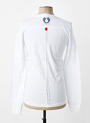 T-shirt coupe cintrée manches longues blanc DAVID BABY homme