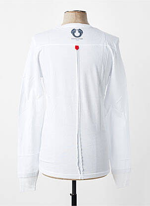 T-shirt coupe cintrée manches longues blanc DAVID BABY homme