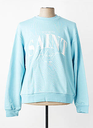 Sweat-shirt stretch manches longues bleu MBM homme