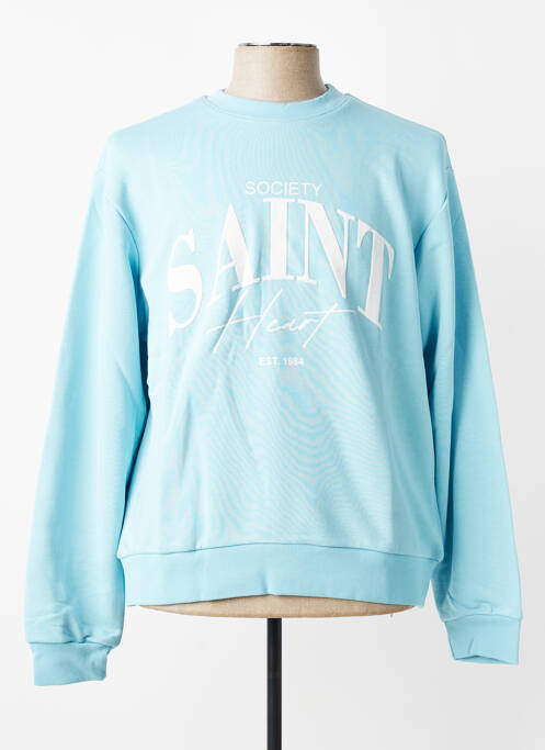 Sweat-shirt tissage jersey manches longues bleu MBM homme