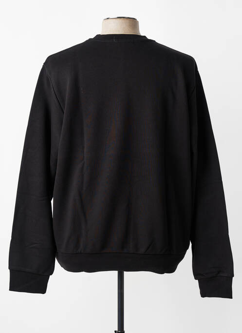 Sweat-shirt tissage jersey manches longues noir MBM homme