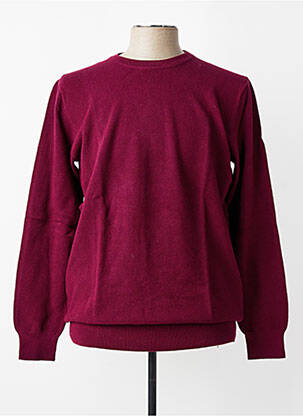 Pull stretch manches longues violet MBM homme