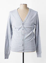 Gilet manches longues col v gris MBM homme