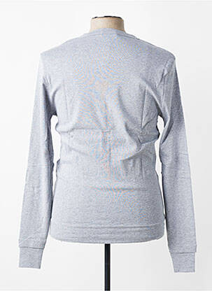 Gilet manches longues col v gris MBM homme