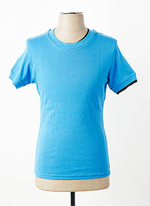 T-shirt stretch manches courtes bleu MBM homme