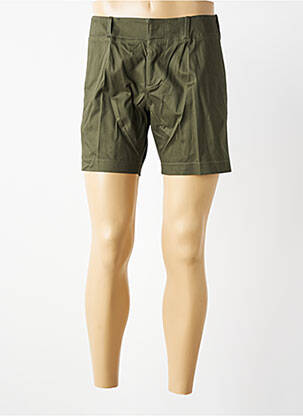 Bermuda coupe droite taille normale vert MBM homme