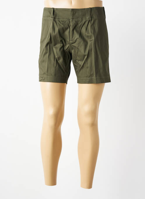 Bermuda coupe droite taille normale vert MBM homme