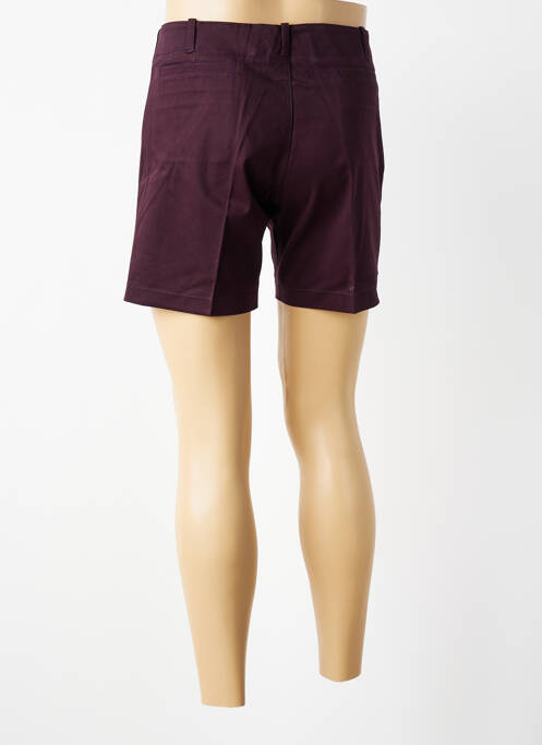 Bermuda coupe droite taille normale violet MBM homme