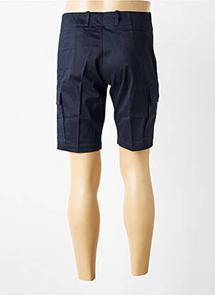 Bermuda coupe droite bleu MBM homme