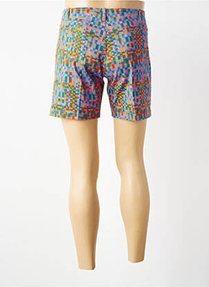 Short fermeture zippée sous rabat boutonné orange DAVID DEBY femme