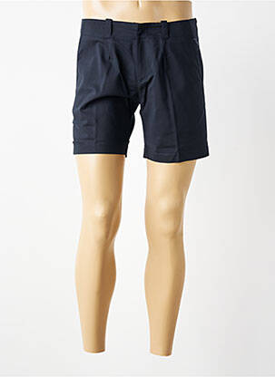 Bermuda coupe droite bleu MBM homme