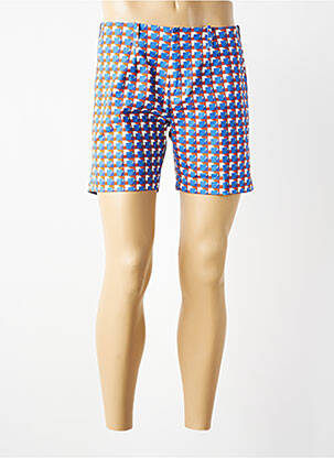 Short poches bleu DAVID DABY homme