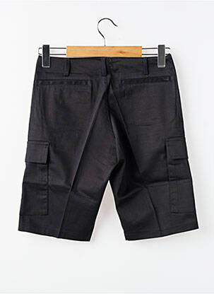 Bermuda coupe droite noir MBM homme