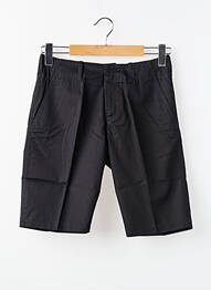 Bermuda coupe droite noir MBM homme