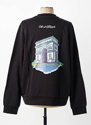 Sweat-shirt manches longues manches longues noir MBM homme
