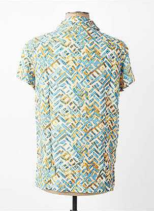 Chemise manches courtes imprimé fantaisie beige MBM homme