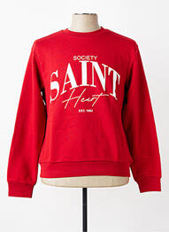 Sweat-shirt manches longues manches longues rouge MBM homme