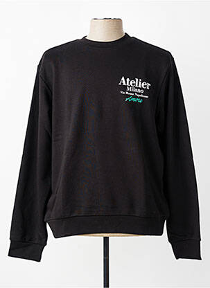 Sweat-shirt manches longues manches longues noir MBM homme