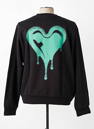 Sweat-shirt manches longues manches longues noir MBM homme