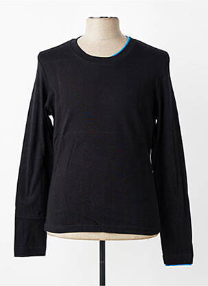 T-shirt coupe cintrée manches longues noir MBM homme