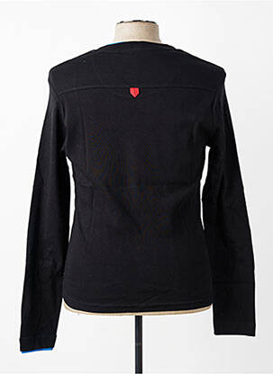 T-shirt coupe cintrée manches longues noir MBM homme