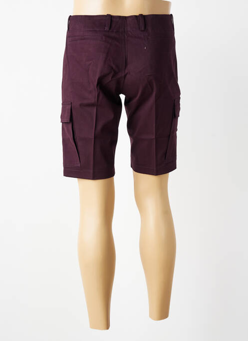 Bermuda coupe droite violet MBM homme