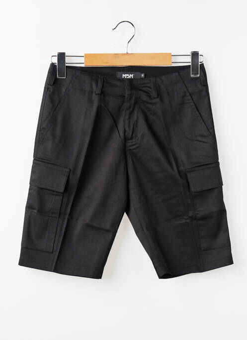 Bermuda coupe droite noir MBM homme