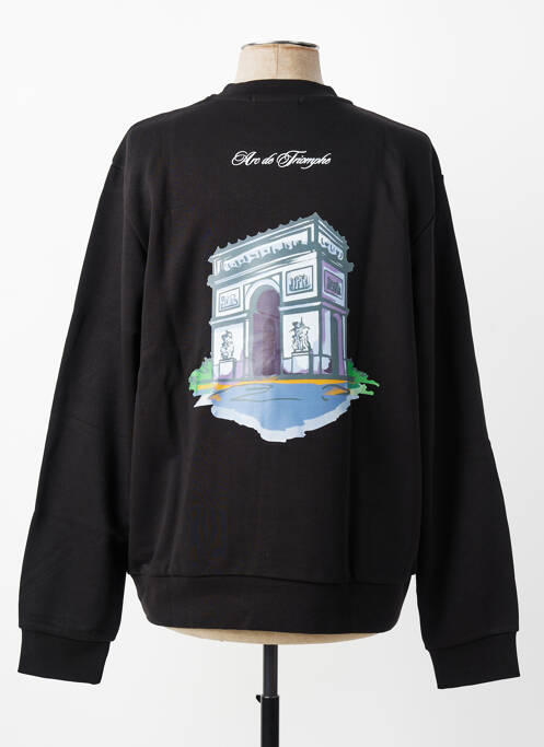 Sweat-shirt manches longues manches longues noir MBM homme
