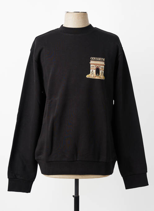 Sweat-shirt sérigraphie manches longues noir MBM femme
