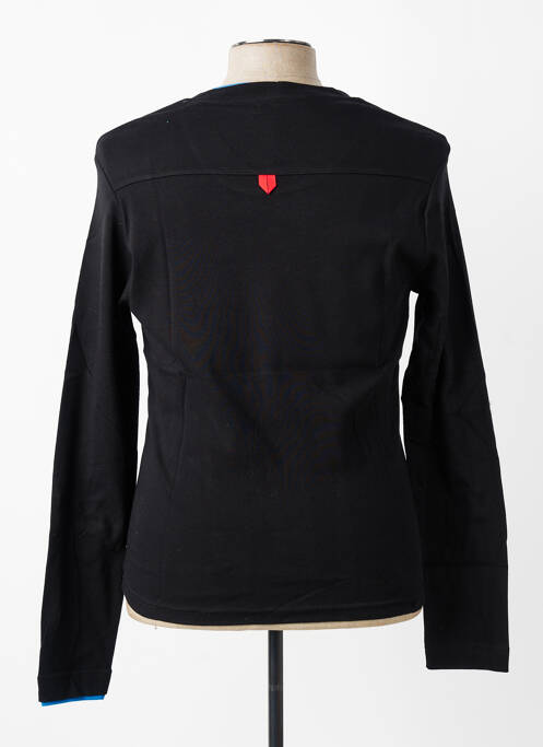 T-shirt coupe cintrée manches longues noir MBM homme