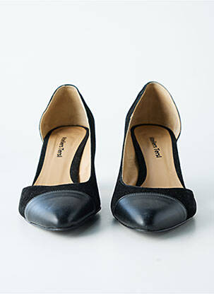 Escarpins nubuck talon de 7 à 9cm noir ATELIERS TERSI femme