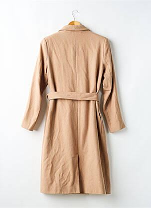Manteau long coupe cintrée sans capuche beige ONE STEP femme