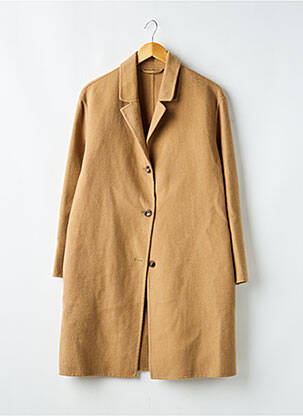 Manteau long coupe droite sans capuche marron & OTHER STORIES femme