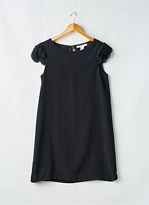Robe courte manches courtes manches courtes noir MADEMOISELLE.R femme