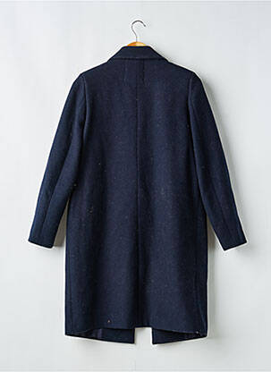 Manteau court coupe droite sans capuche bleu BETTY LONDON femme