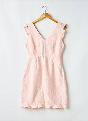 Robe courte sans manche sans manche rose SUNCOO femme