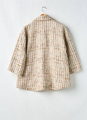 Veste casual coupe droite beige JANNE MILL femme