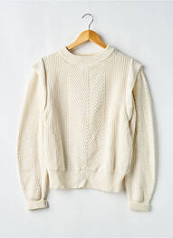 Pull col rond manches longues beige MKT STUDIO femme