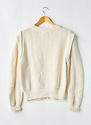 Pull col rond manches longues beige MKT STUDIO femme