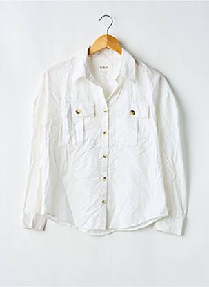 Chemisier coupe cintrée manches longues blanc BA&SH femme