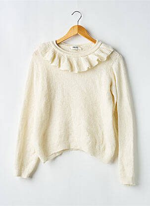 Pull col rond manches longues beige BALZAC femme