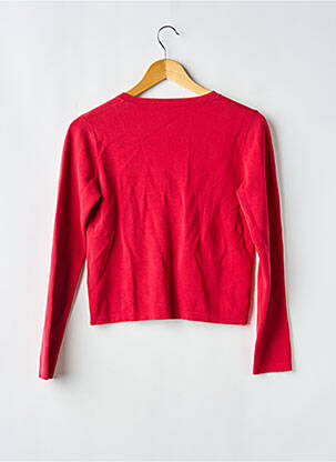 Gilet manches longues col rond rouge CLAUDIE PIERLOT femme