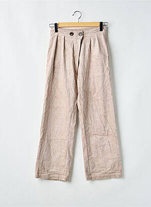 Pantalon large poches taille normale beige SANDERY femme