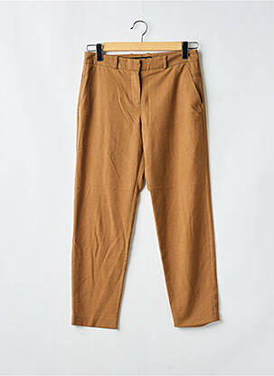 Pantalon droit stretch taille normale marron MANGO femme