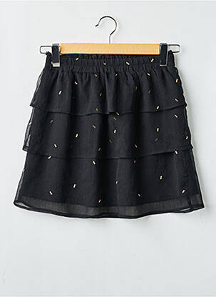 Jupe courte coupe droite noir GRACE & MILA femme